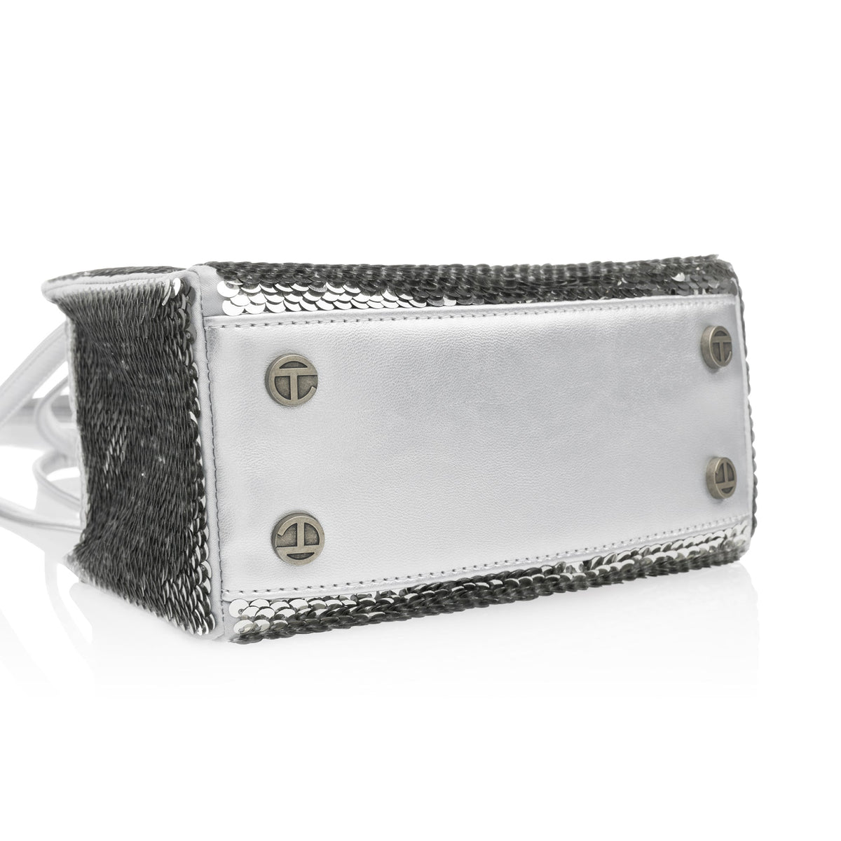 Telfar Small Sequin Shopper - Silver