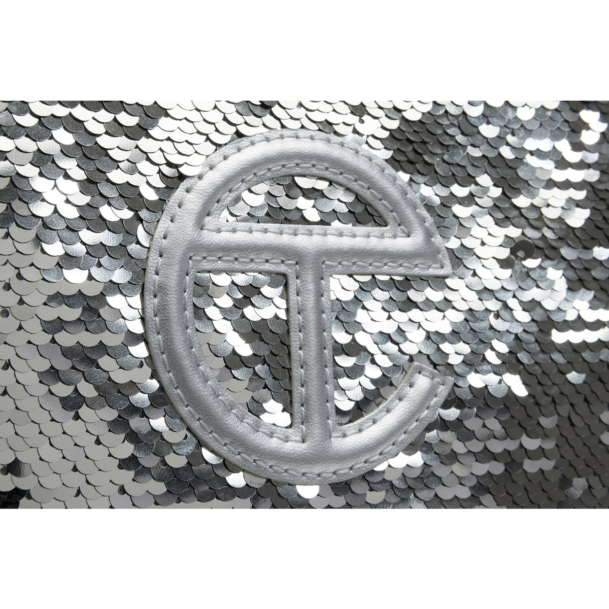 Telfar Small Sequin Shopper - Silver