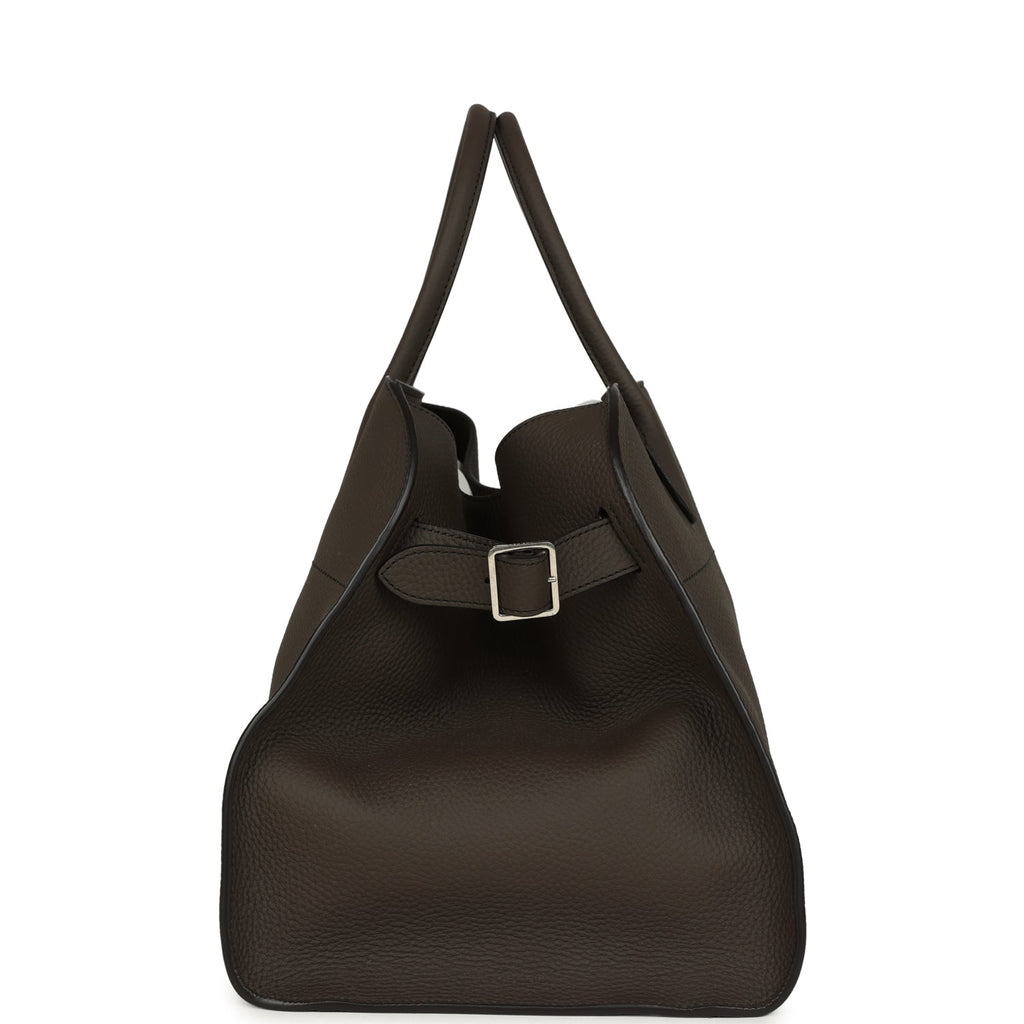 The Row Soft Margaux 15 Bag - Mid Grey Calfskin