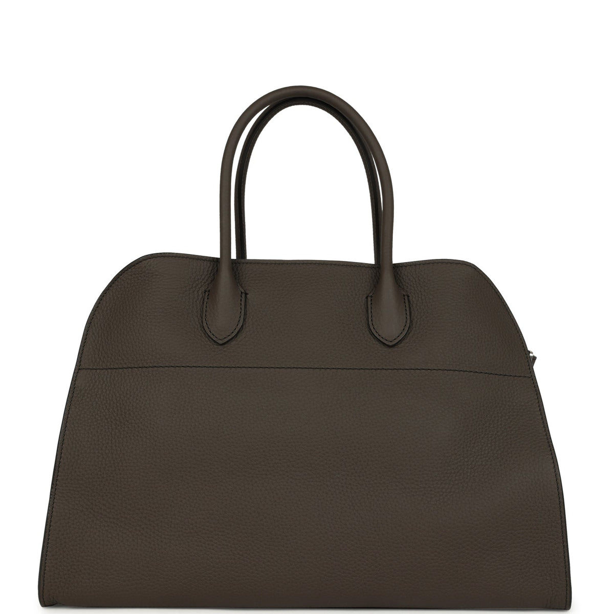 The Row Soft Margaux 15 Bag - Mid Grey Calfskin