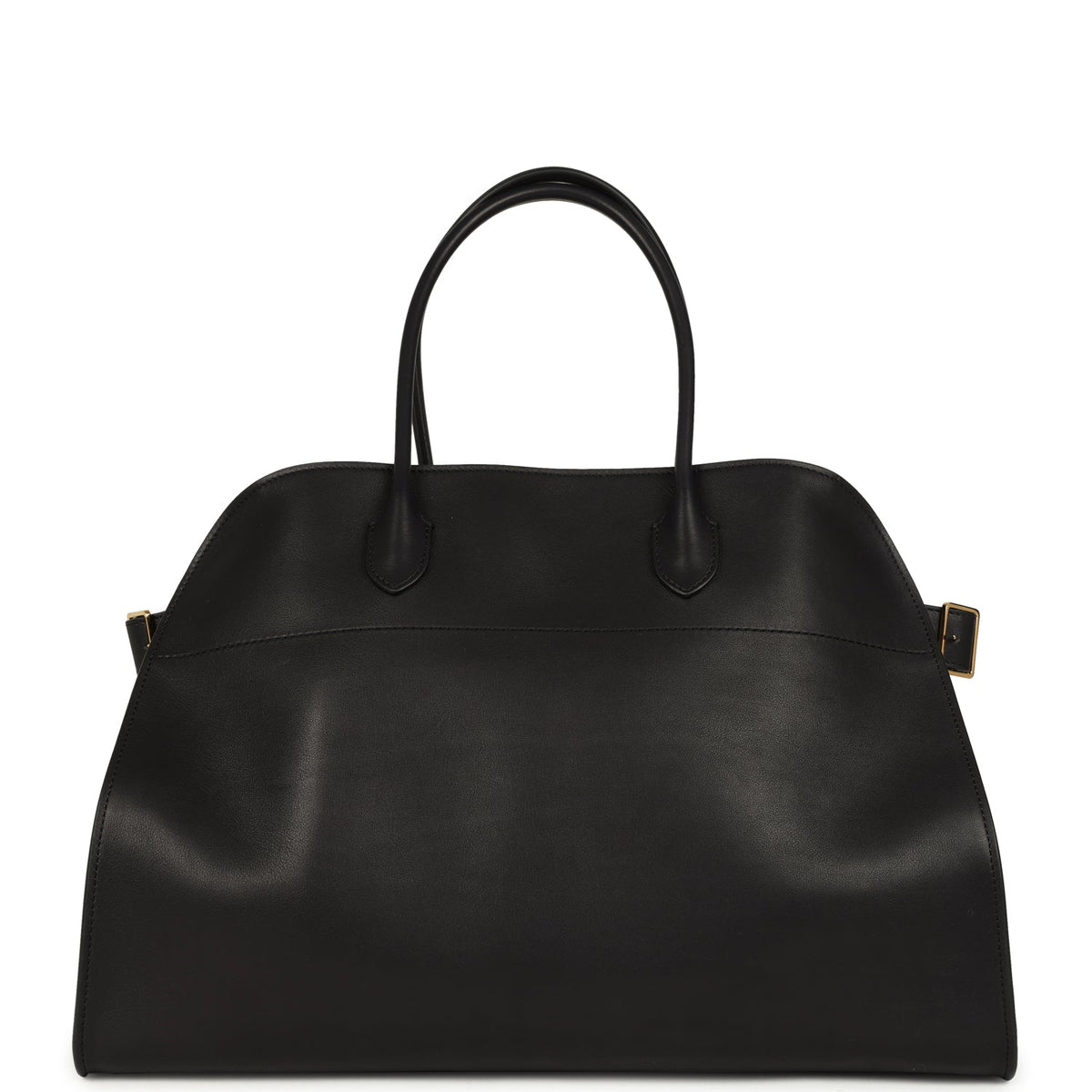 The Row Soft Margaux 17 Bag - Black Saddle