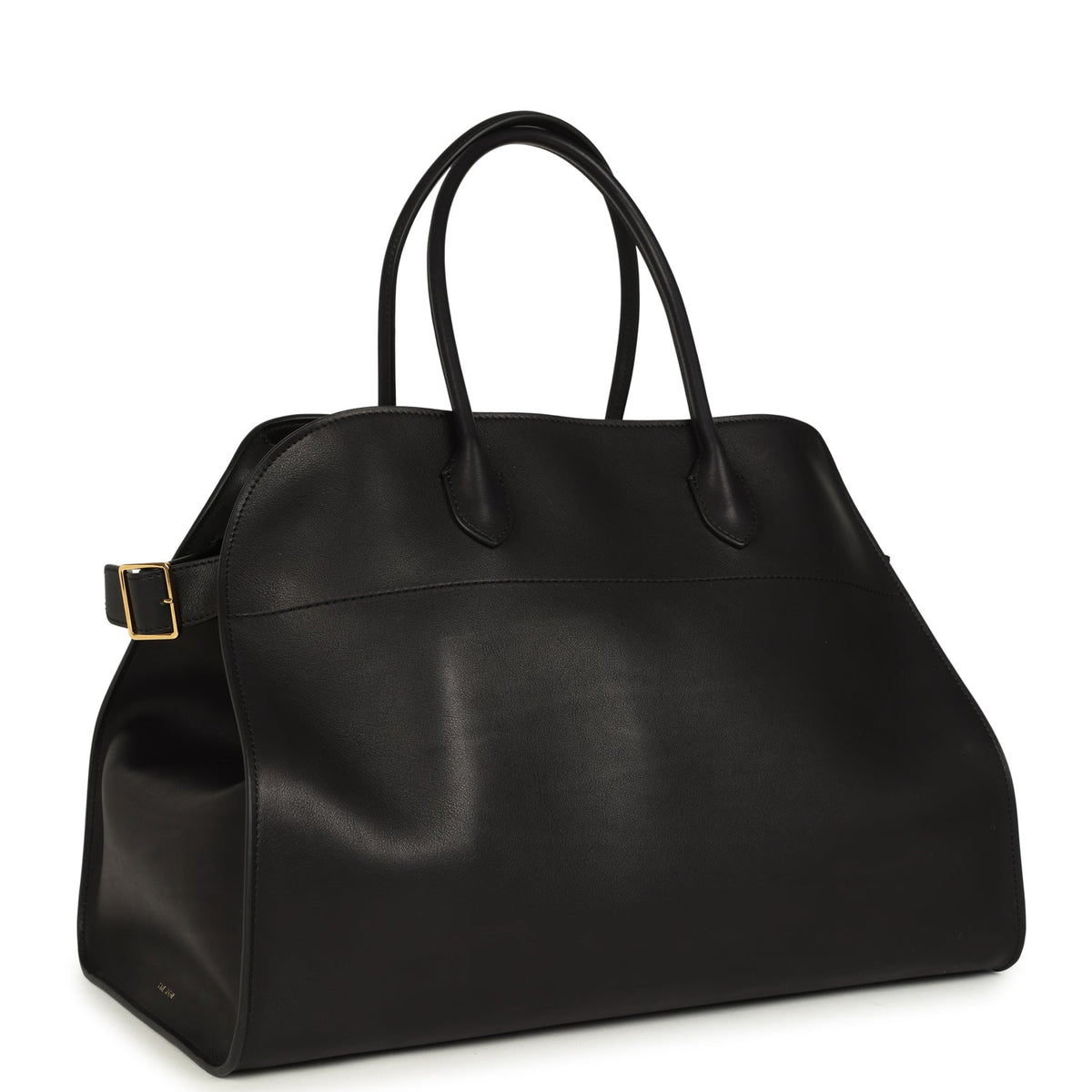 The Row Soft Margaux 17 Bag - Black Saddle