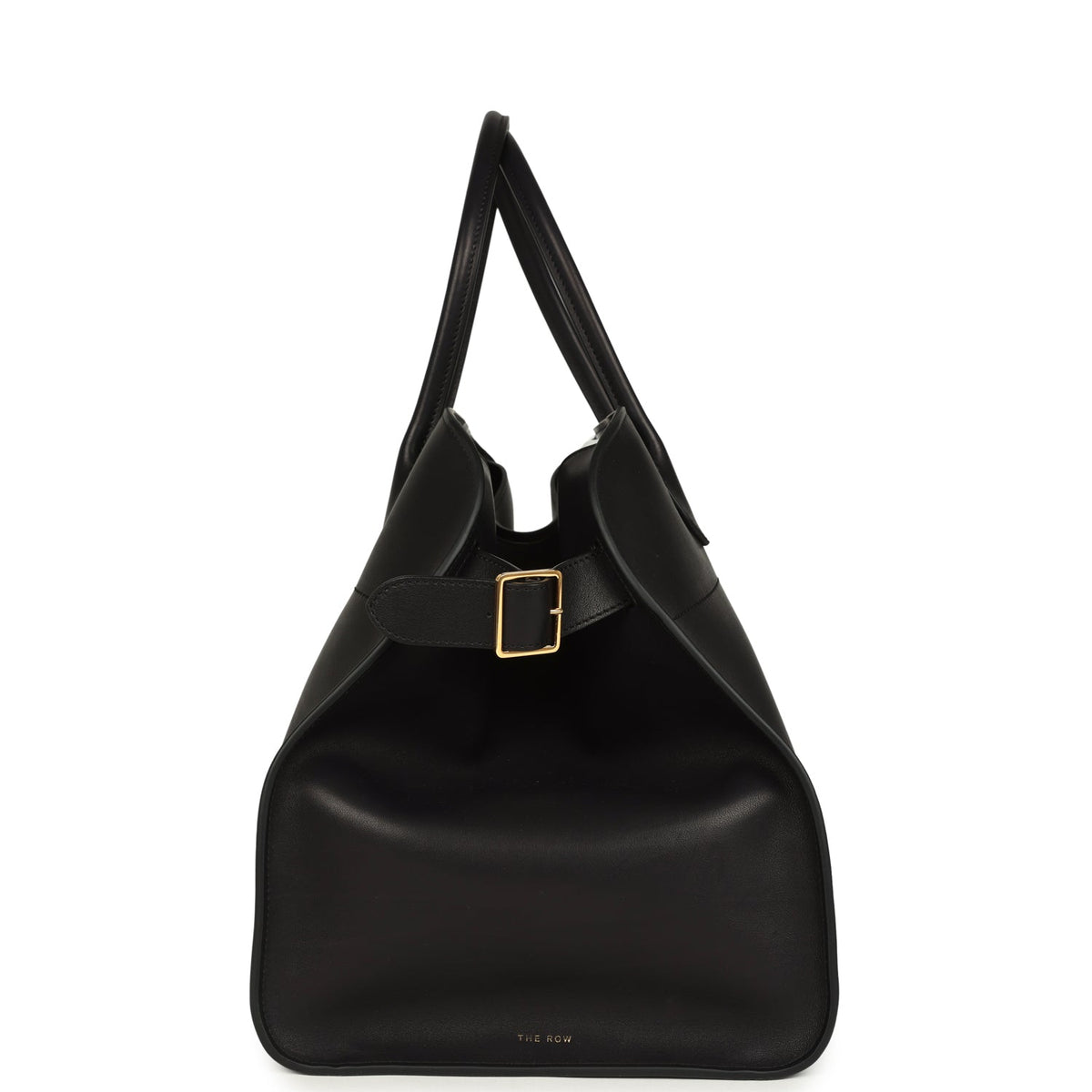 The Row Soft Margaux 17 Bag - Black Saddle