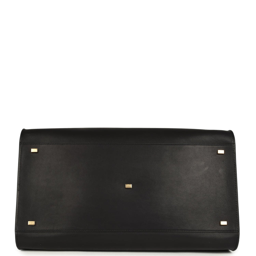 The Row Soft Margaux 17 Bag - Black Saddle