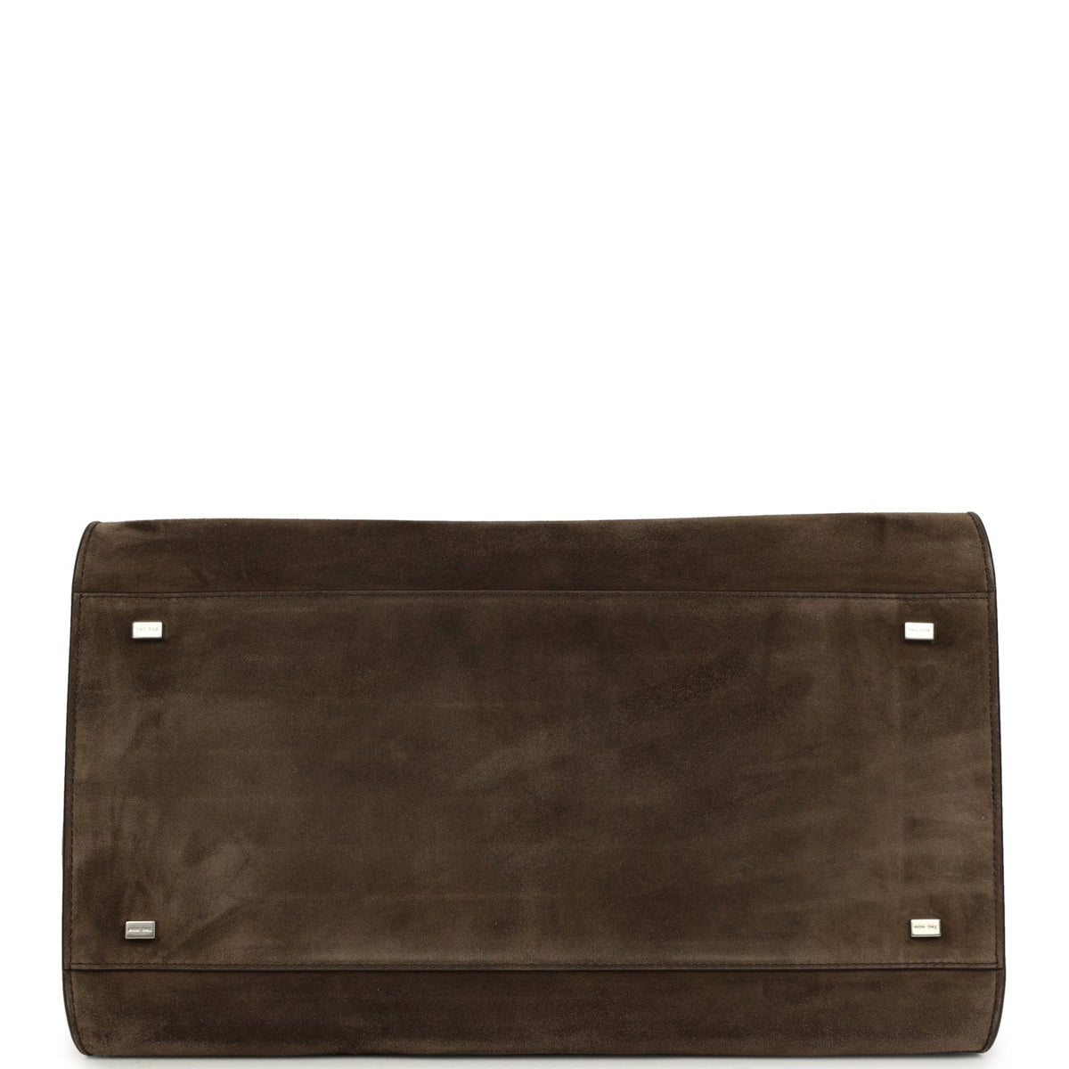 The Row Soft Margaux 15 Bag - Nut Brown Suede