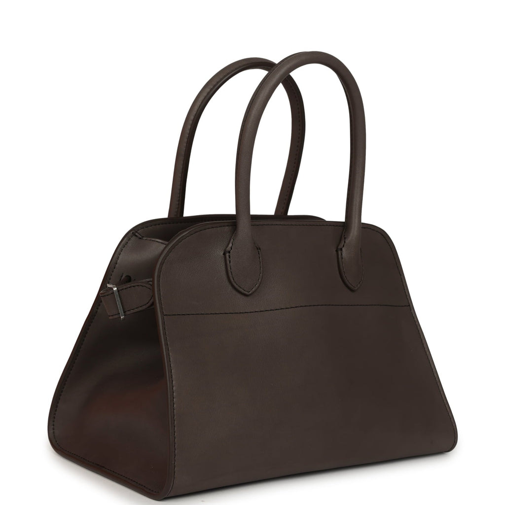 The Row Soft Margaux 10 Bag - Mid Grey Saddle