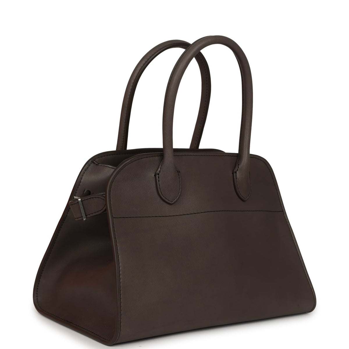 The Row Soft Margaux 10 Bag - Mid Grey Saddle