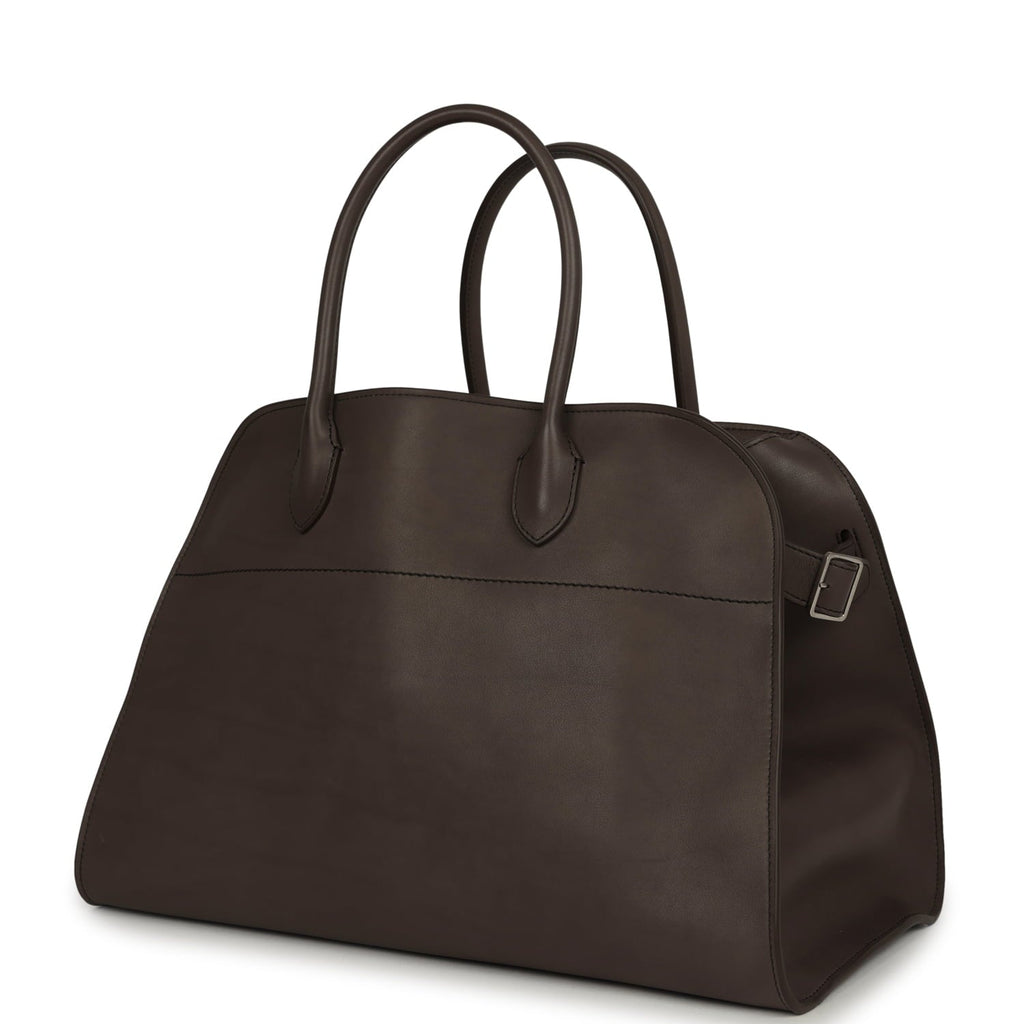 The Row Soft Margaux 15 Bag - Mid Grey Saddle