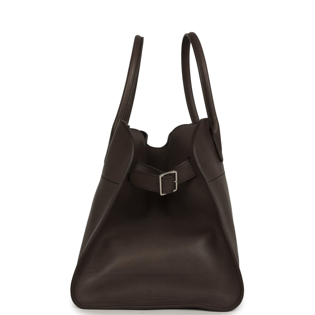 The Row Soft Margaux 15 Bag - Mid Grey Saddle