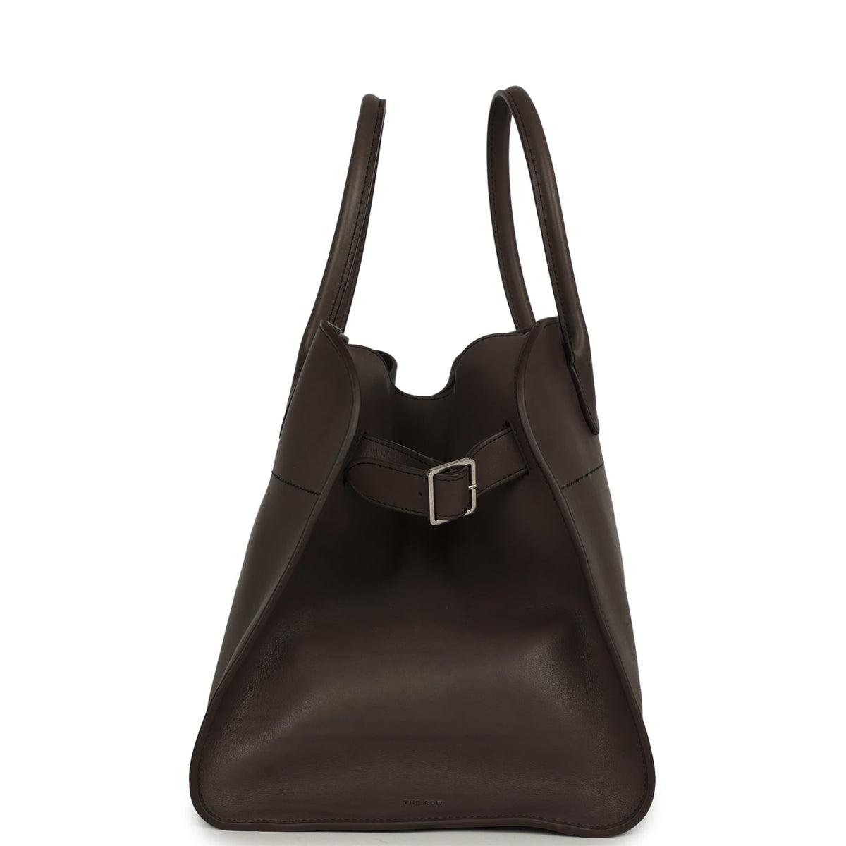 The Row Soft Margaux 15 Bag - Mid Grey Saddle