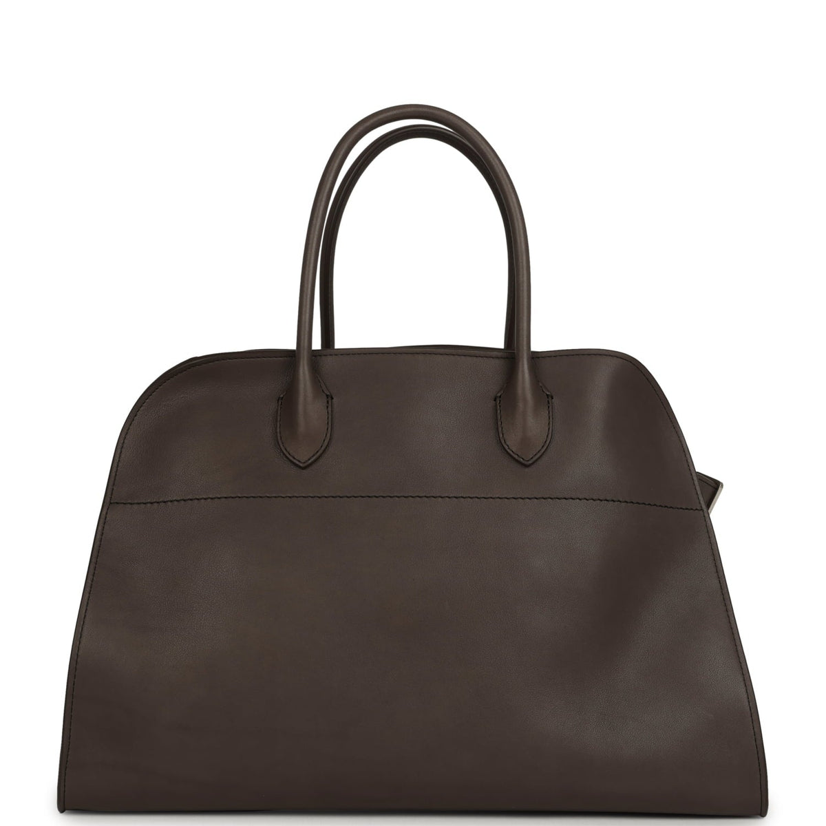 The Row Soft Margaux 15 Bag - Mid Grey Saddle