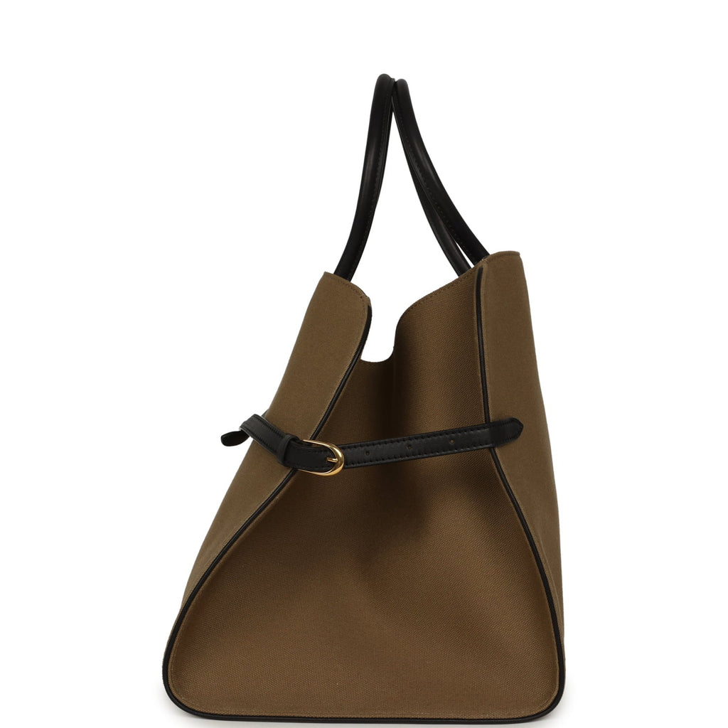 The Row Margaux 15 Ceinture Bag - Fango / Black