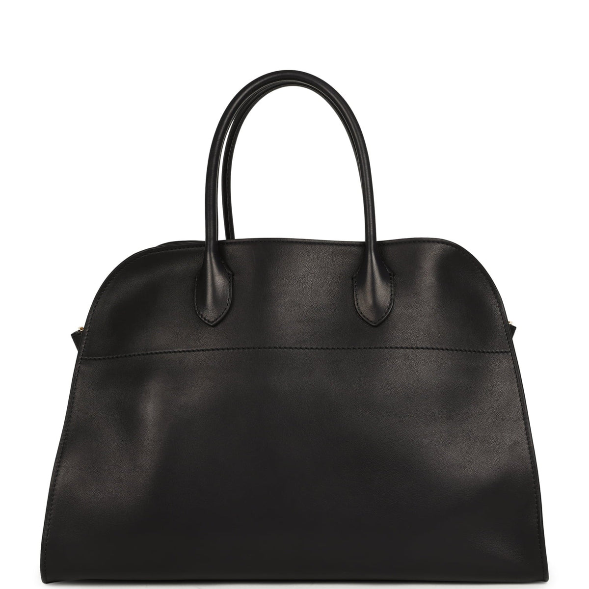 The Row Soft Margaux 15 Bag - Black Saddle