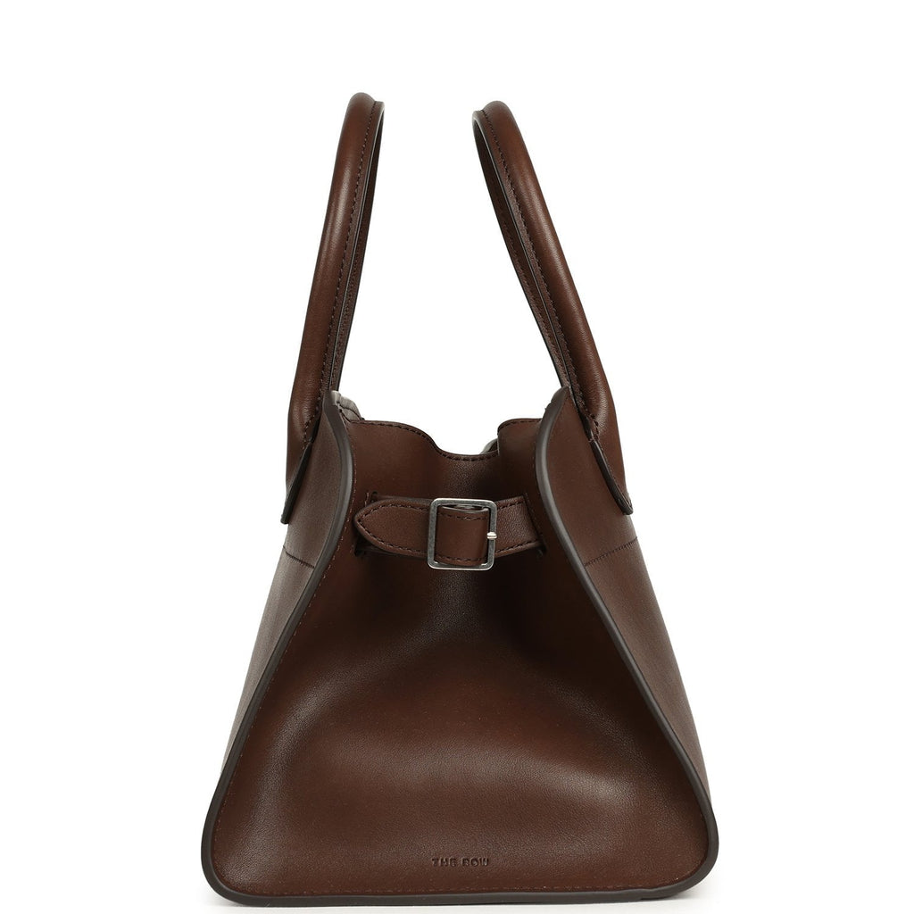 The Row Soft Margaux 10 Bag - Deep Brown Saddle