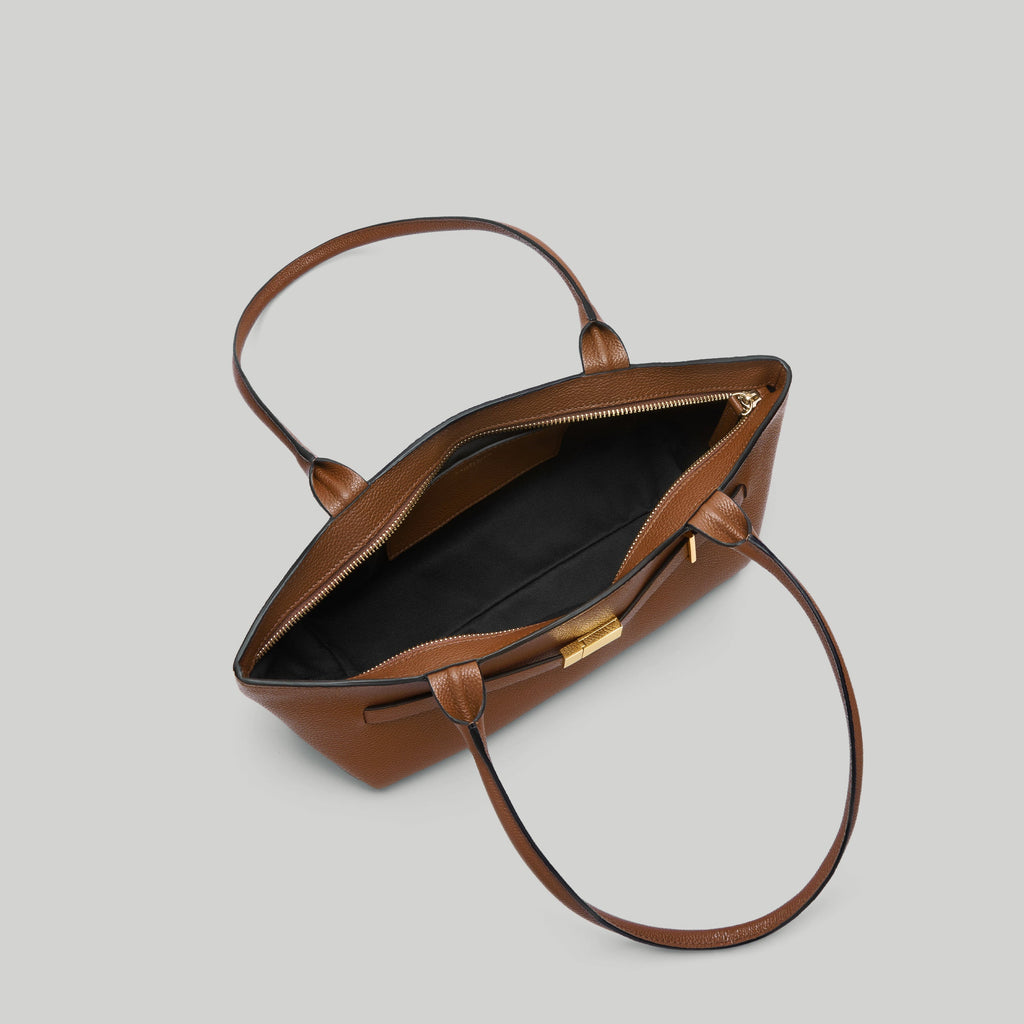 DeMellier The New York Shoulder - Tan Small Grain