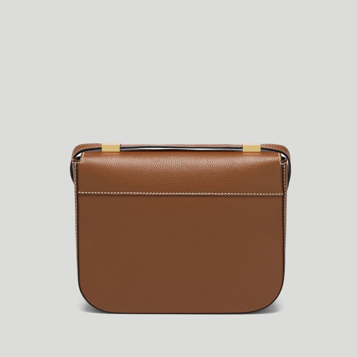 DeMellier The Vancouver - Tan Small Grain / Ecru Stitching