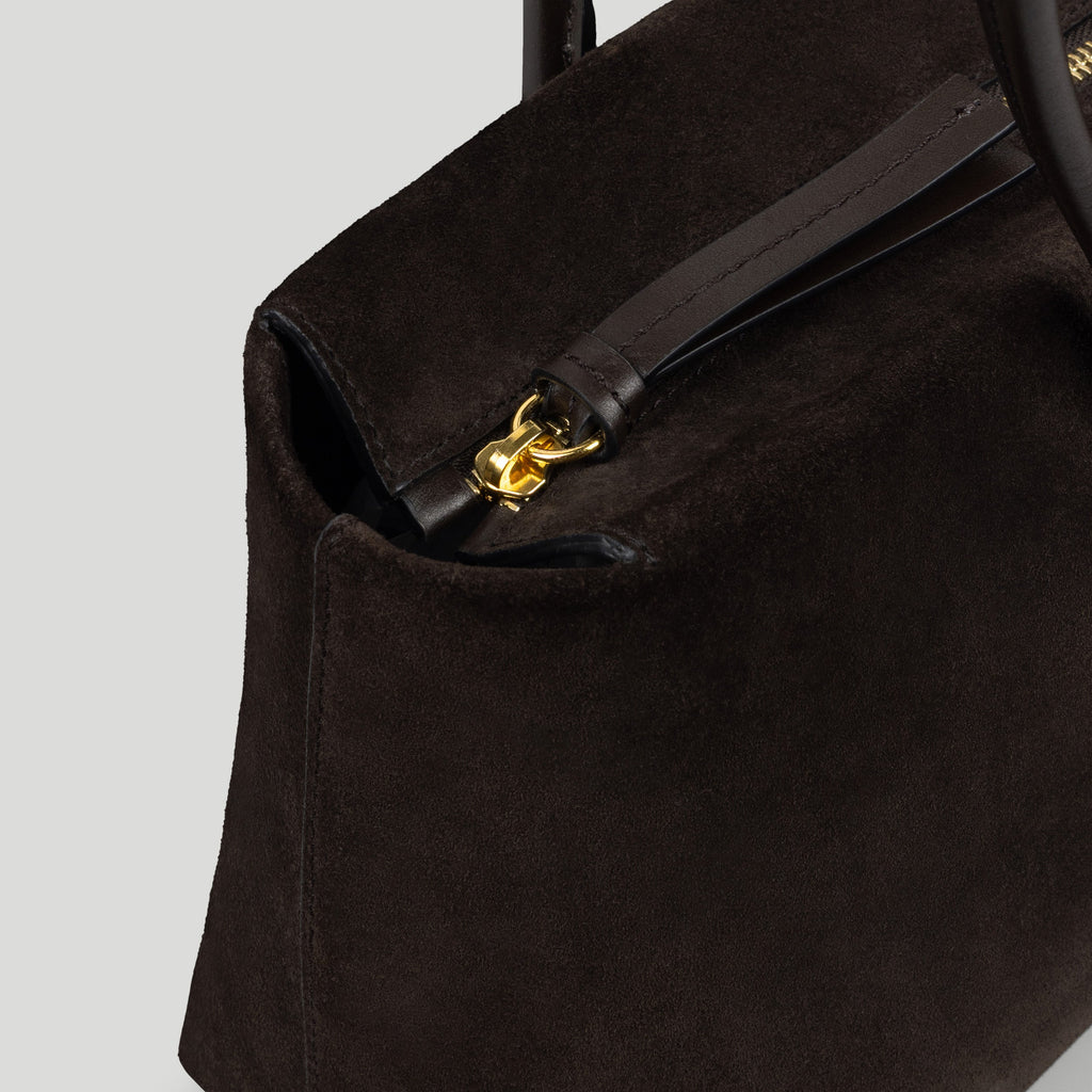 DeMellier The Stockholm Shoulder - Dark Chocolate Suede