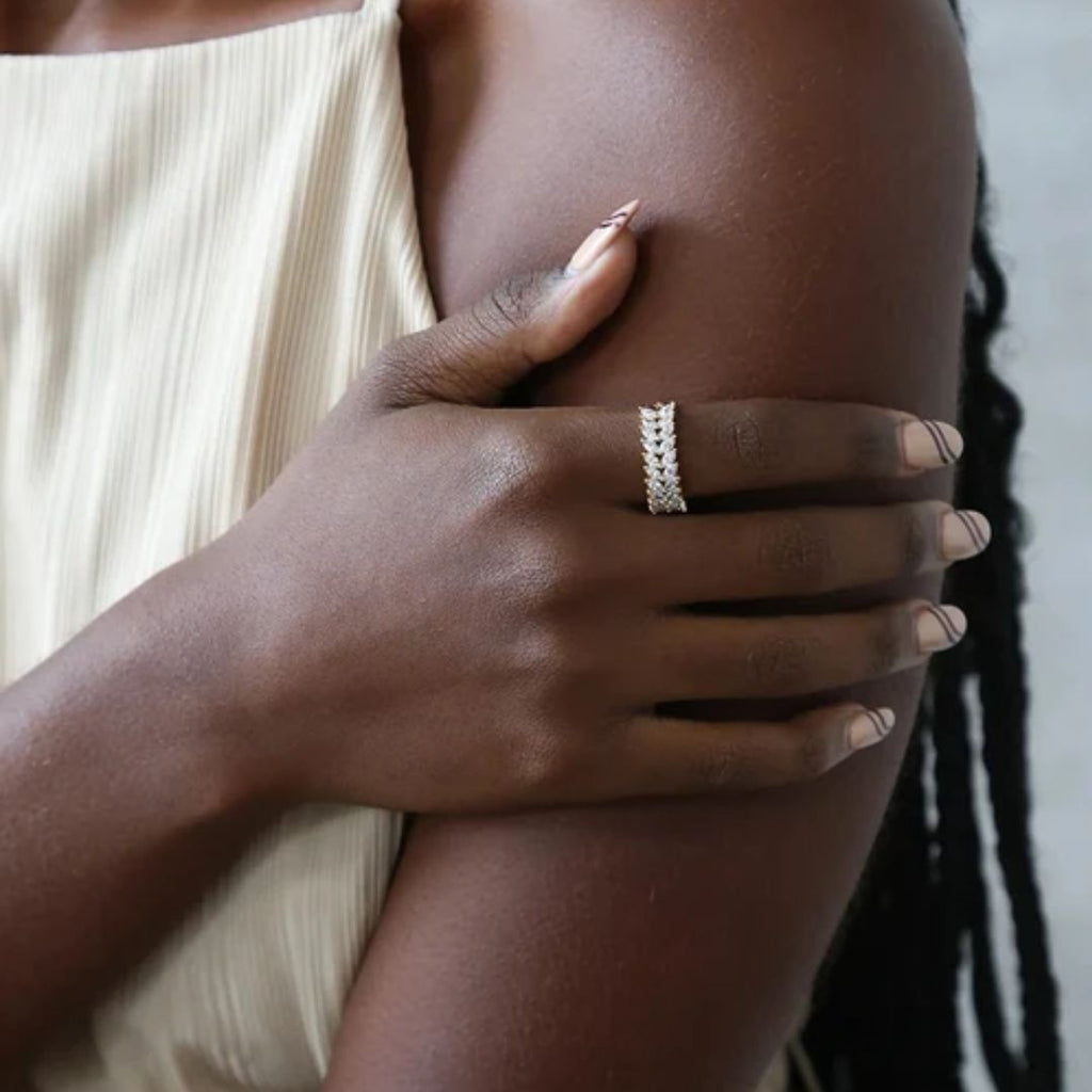 Bague Clarisse motif en or à diamants pour femme