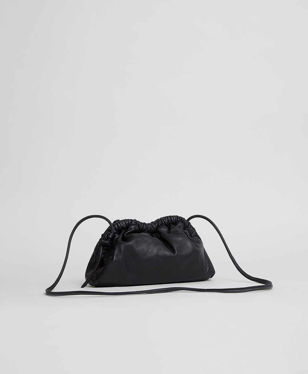 Mansur Gavriel Mini Cloud Clutch - Black / Flamma