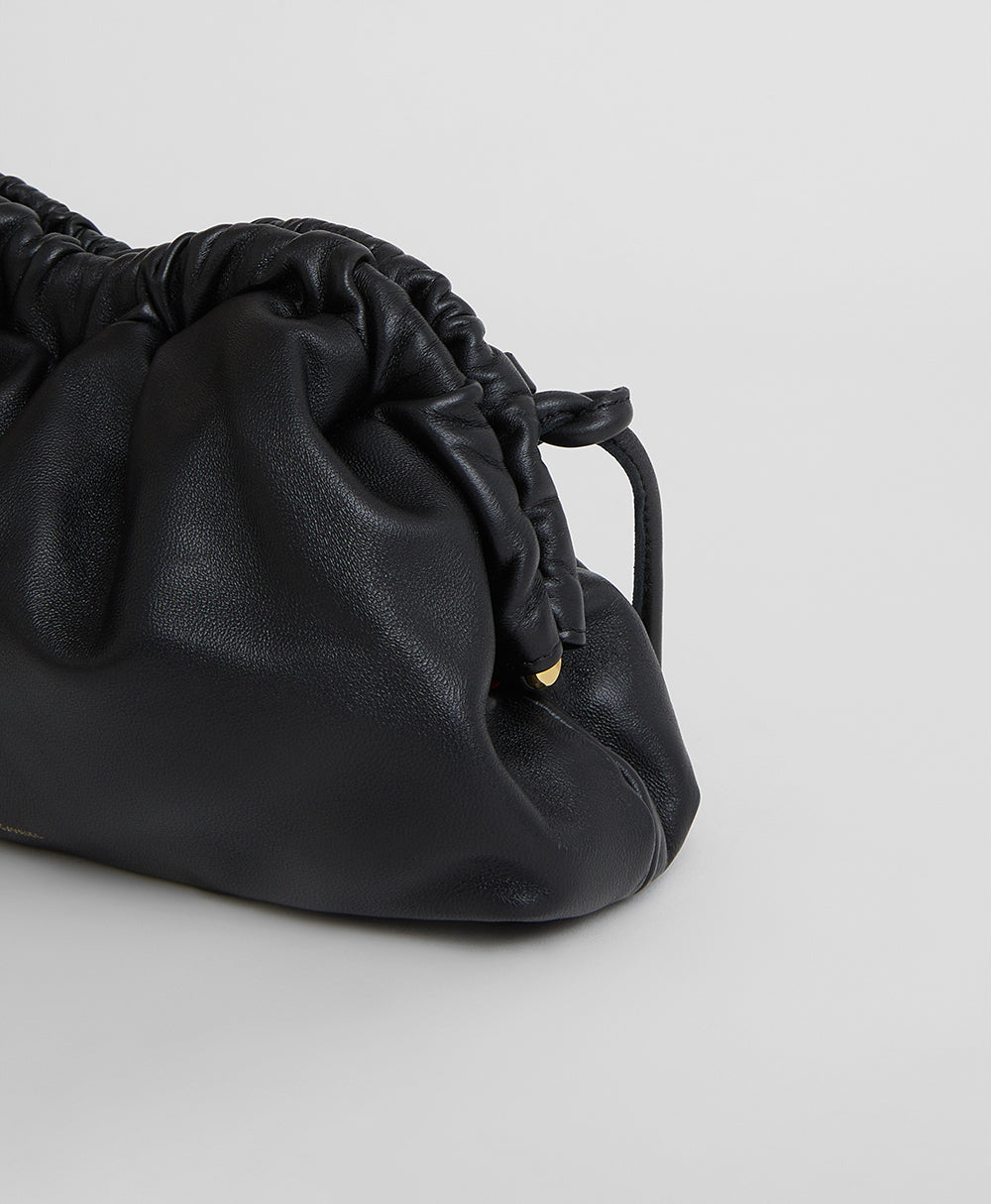 Mansur Gavriel Mini Cloud Clutch - Black / Flamma