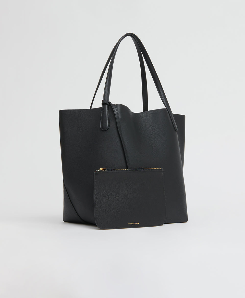 Mansur Gavriel Everyday Soft Tote - Black / Flamma