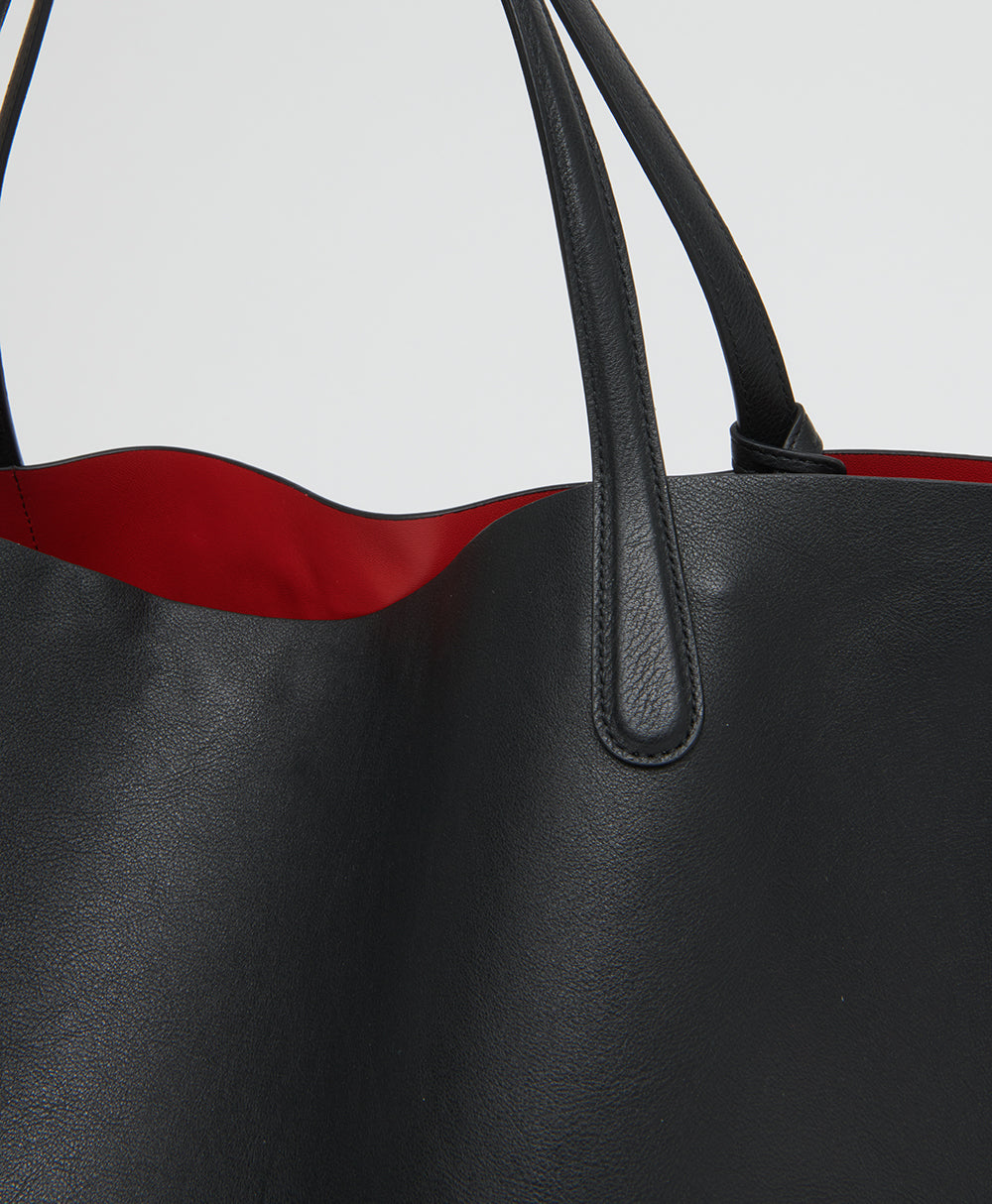 Mansur Gavriel Everyday Soft Tote - Black / Flamma