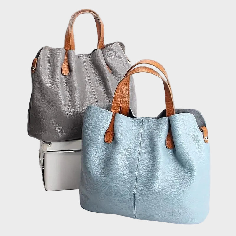 Alana | Sacs à main en cuir véritable Sac à main femme en cuir de vachette grain litchi