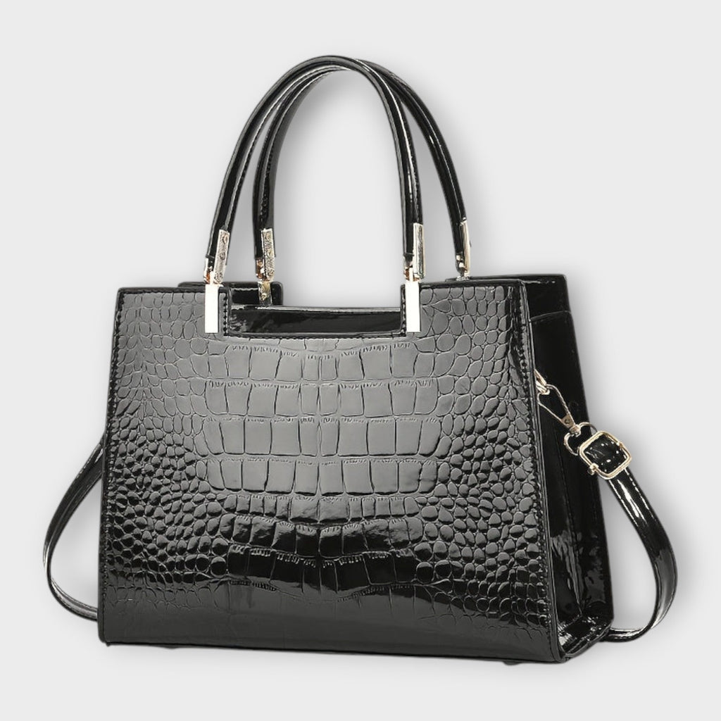 Erain - Sac en cuir de crocodile brillant
