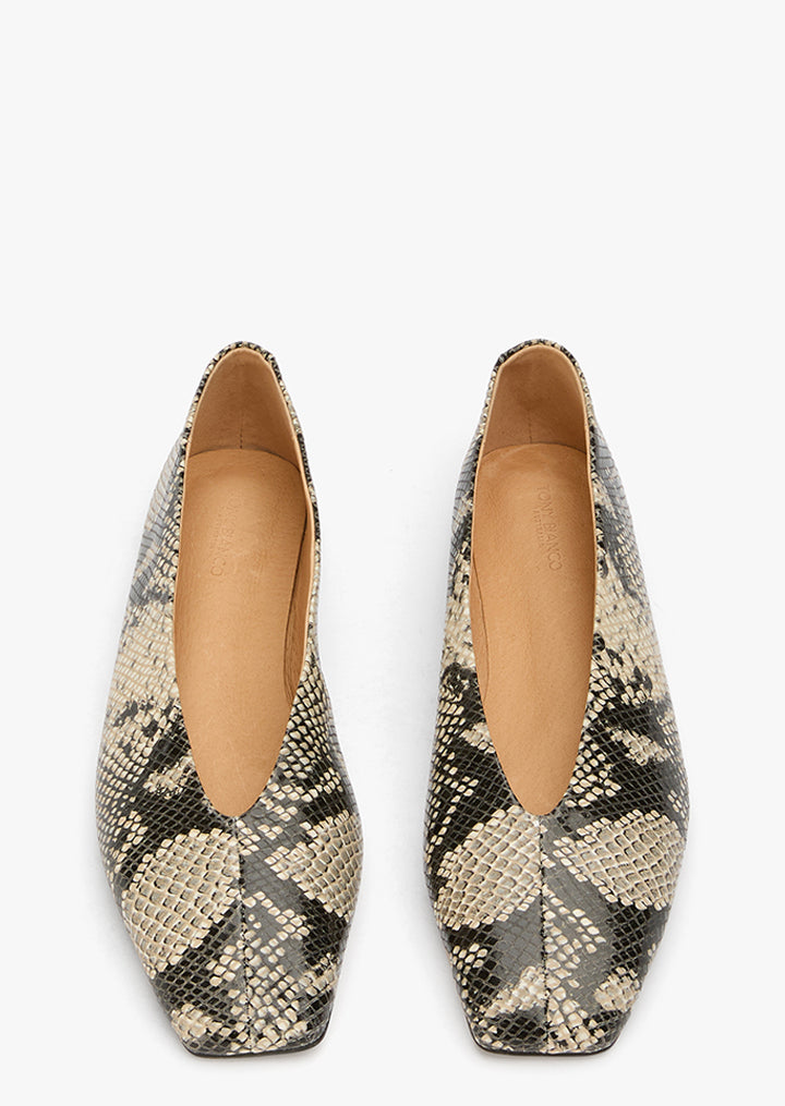 Tony Bianco Brash - Ecru Snake