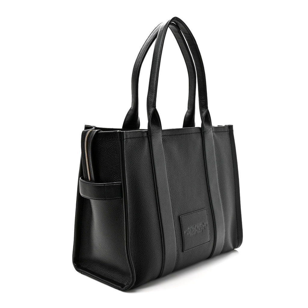 Marc Jacobs The Leather Large Tote Bag - Black
