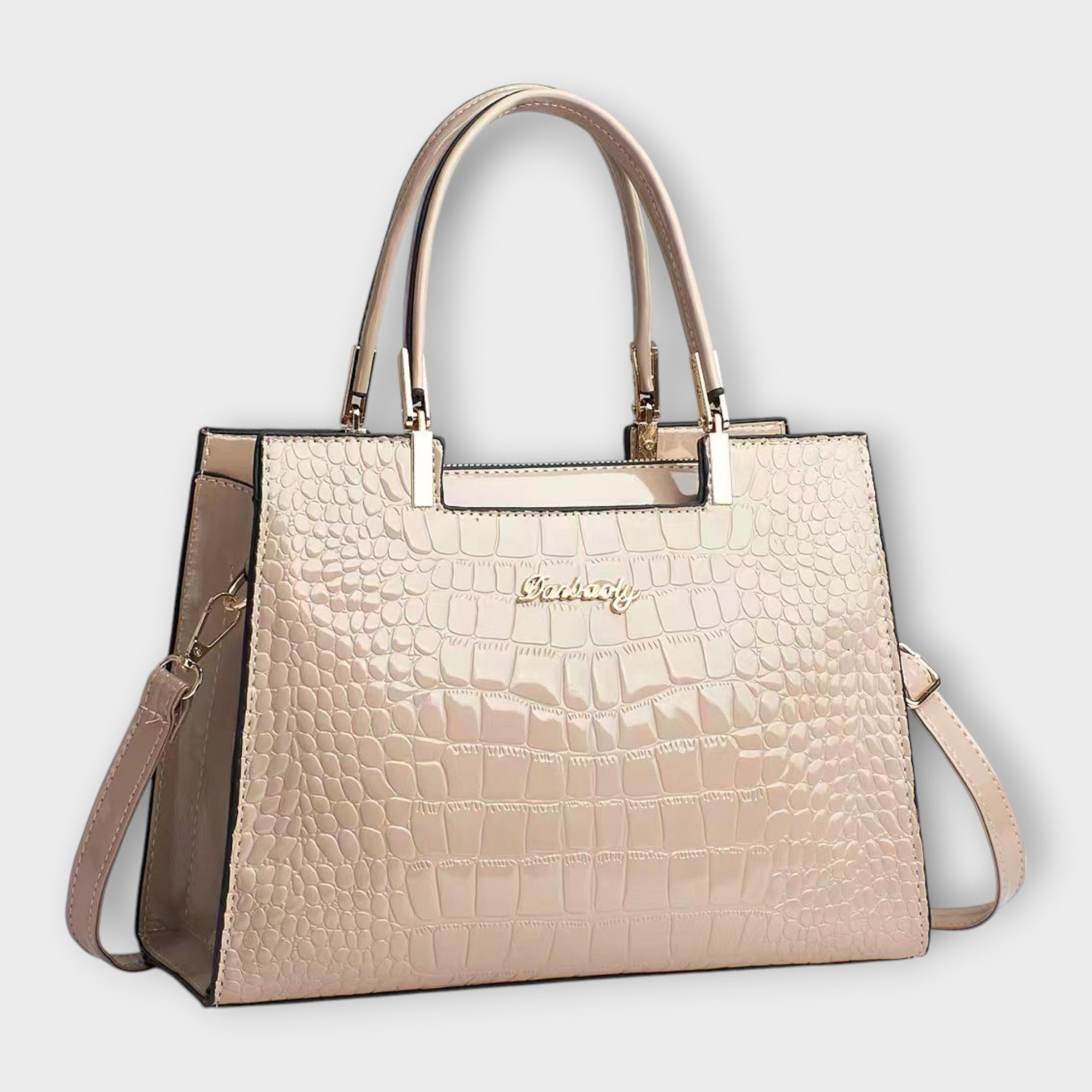 Erain - Sac en cuir de crocodile brillant
