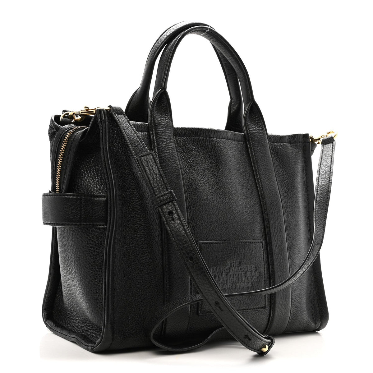 Marc Jacobs The Leather Medium Tote Bag - Black