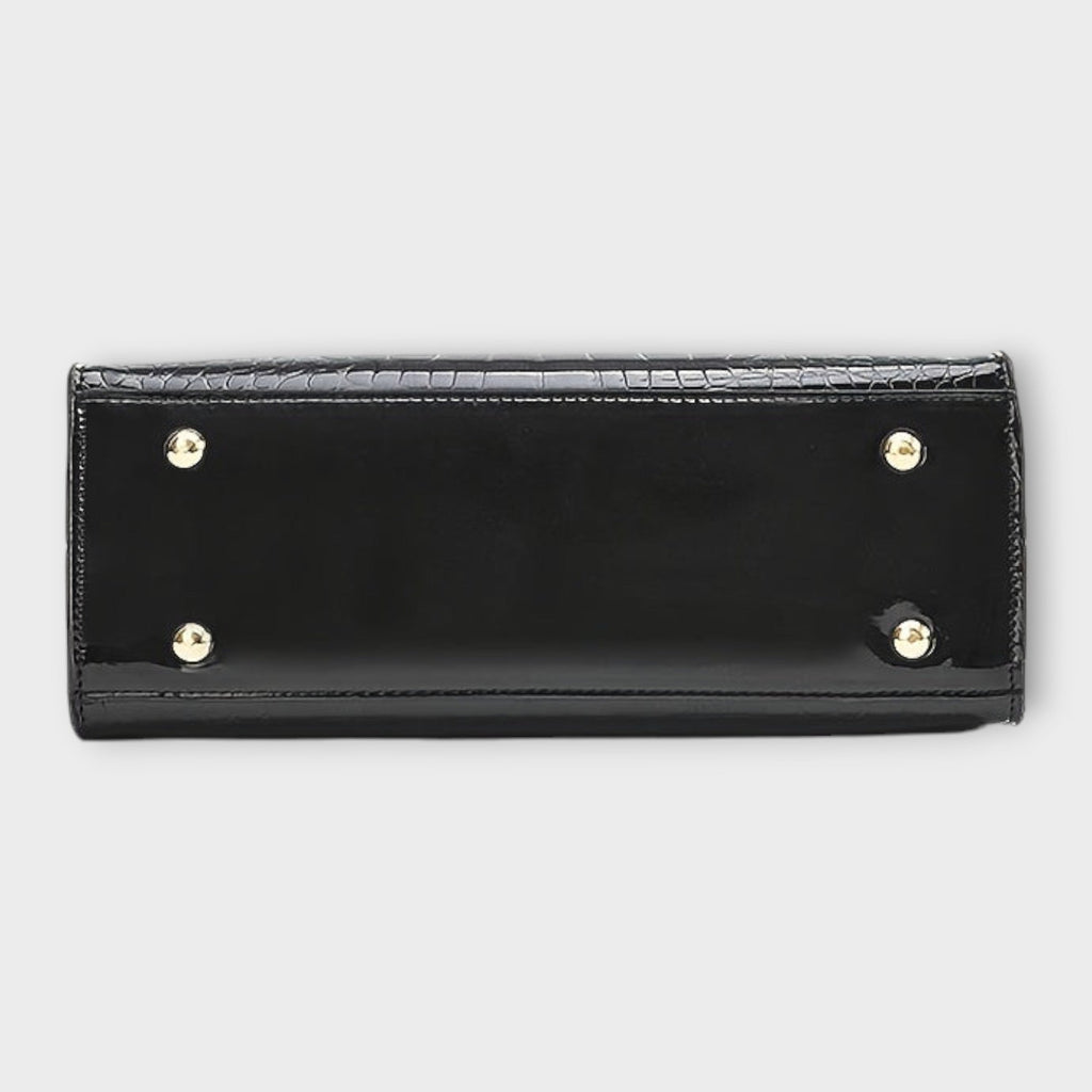 Erain - Sac en cuir de crocodile brillant