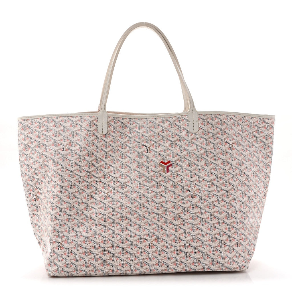Goyard Saint Louis Claire Voie GM Tote - White / Pink