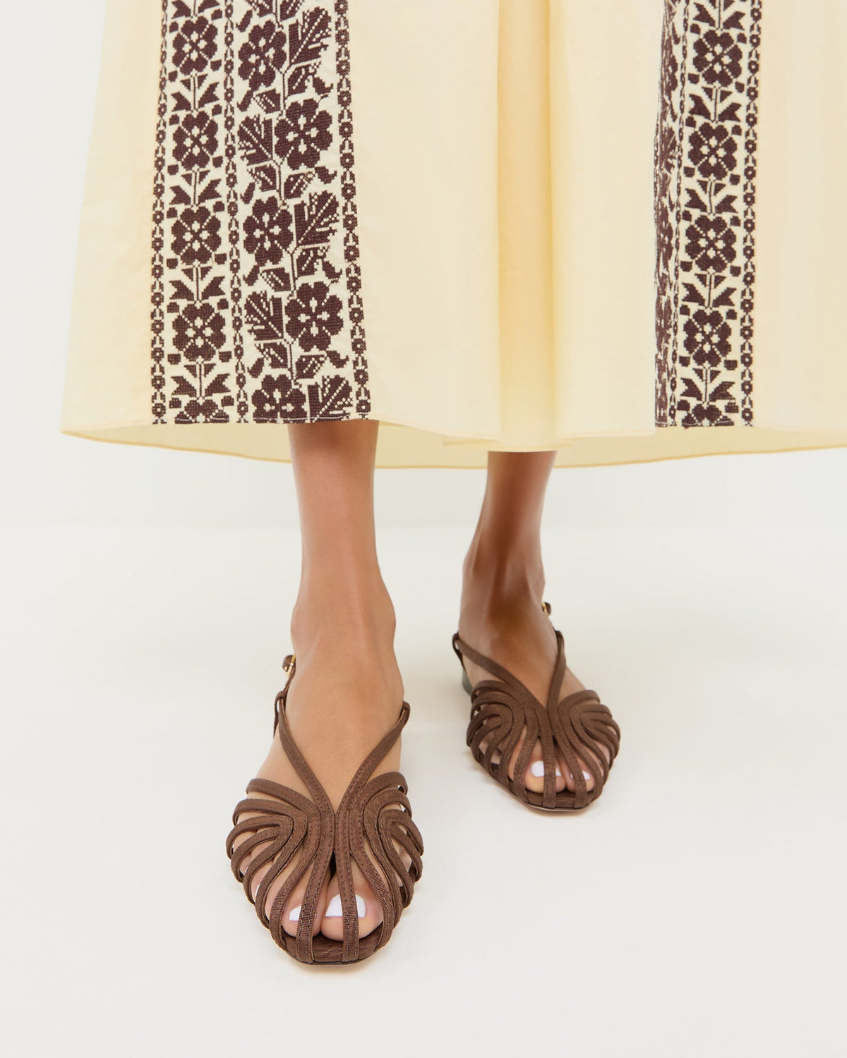 Loeffler Randall Devon Slingback Sandal - Chocolate Moire