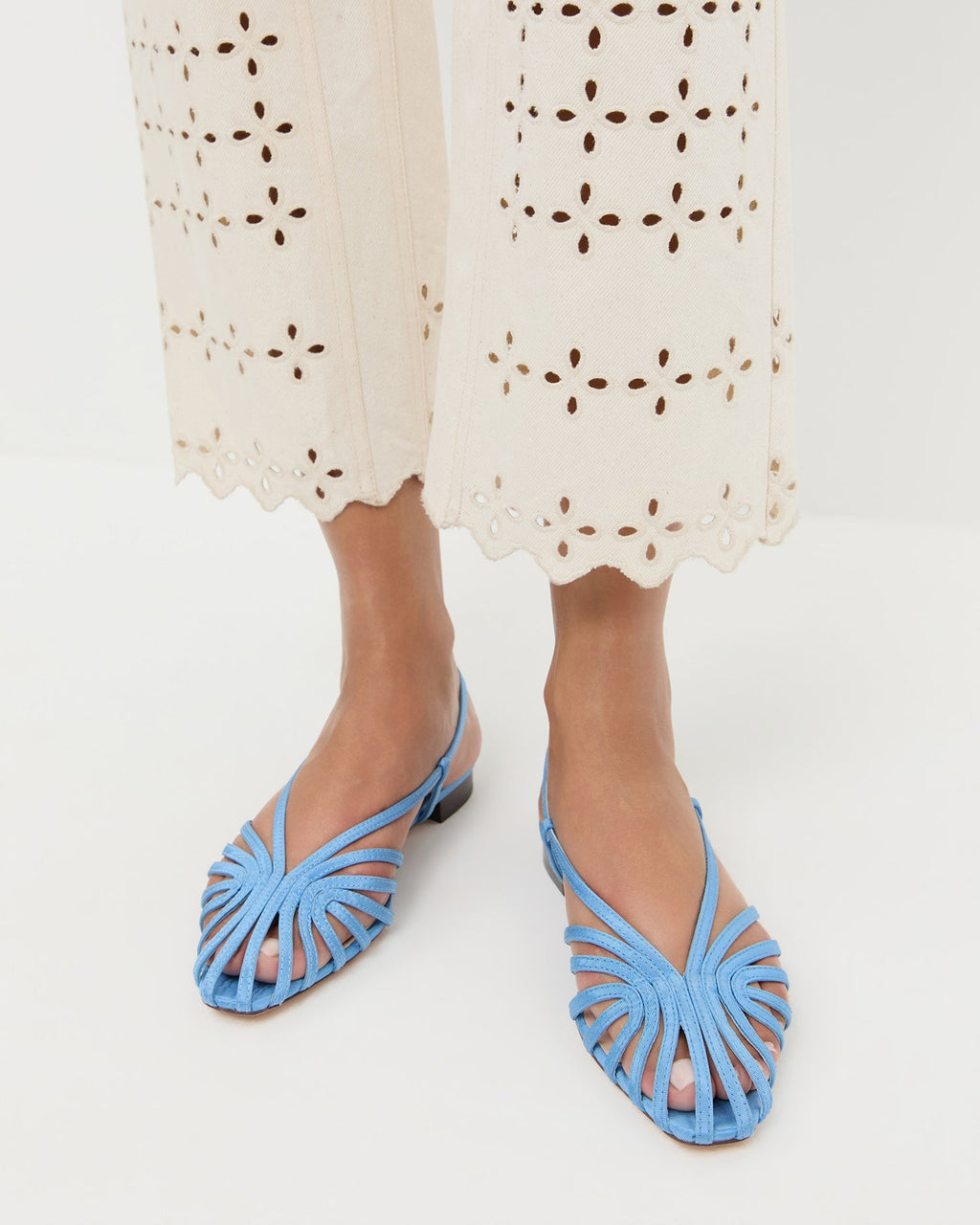 Loeffler Randall Devon Slingback Sandal - Cornflower Blue