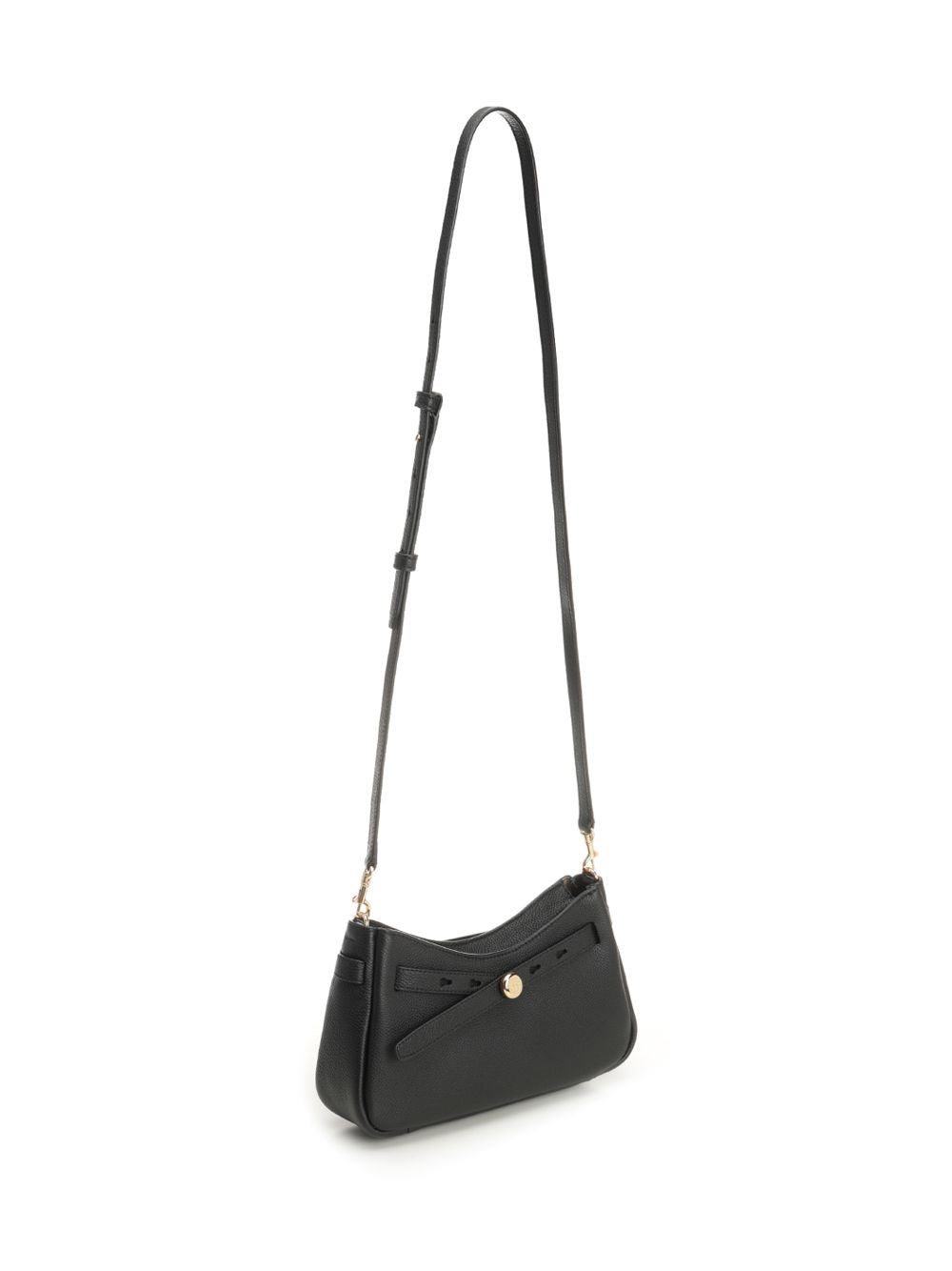 Tory Burch Romy Top Zip Shoulder Bag - Black