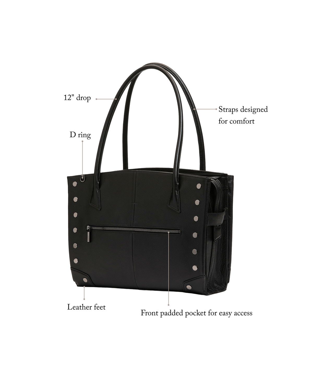 Hammitt Elle Work Carry - Black / Gunmetal