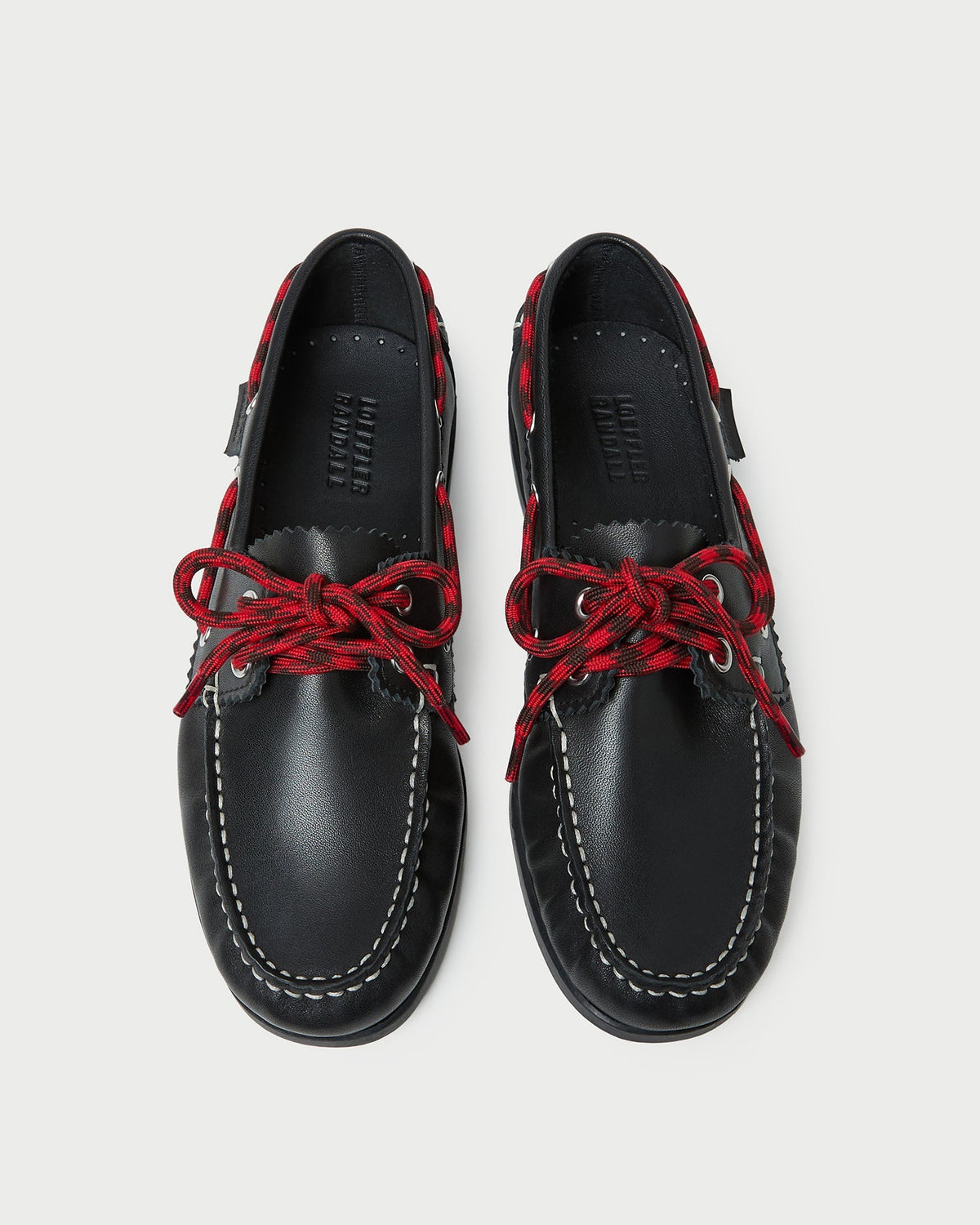 Loeffler Randall Franco Boat Shoe - Black Leather
