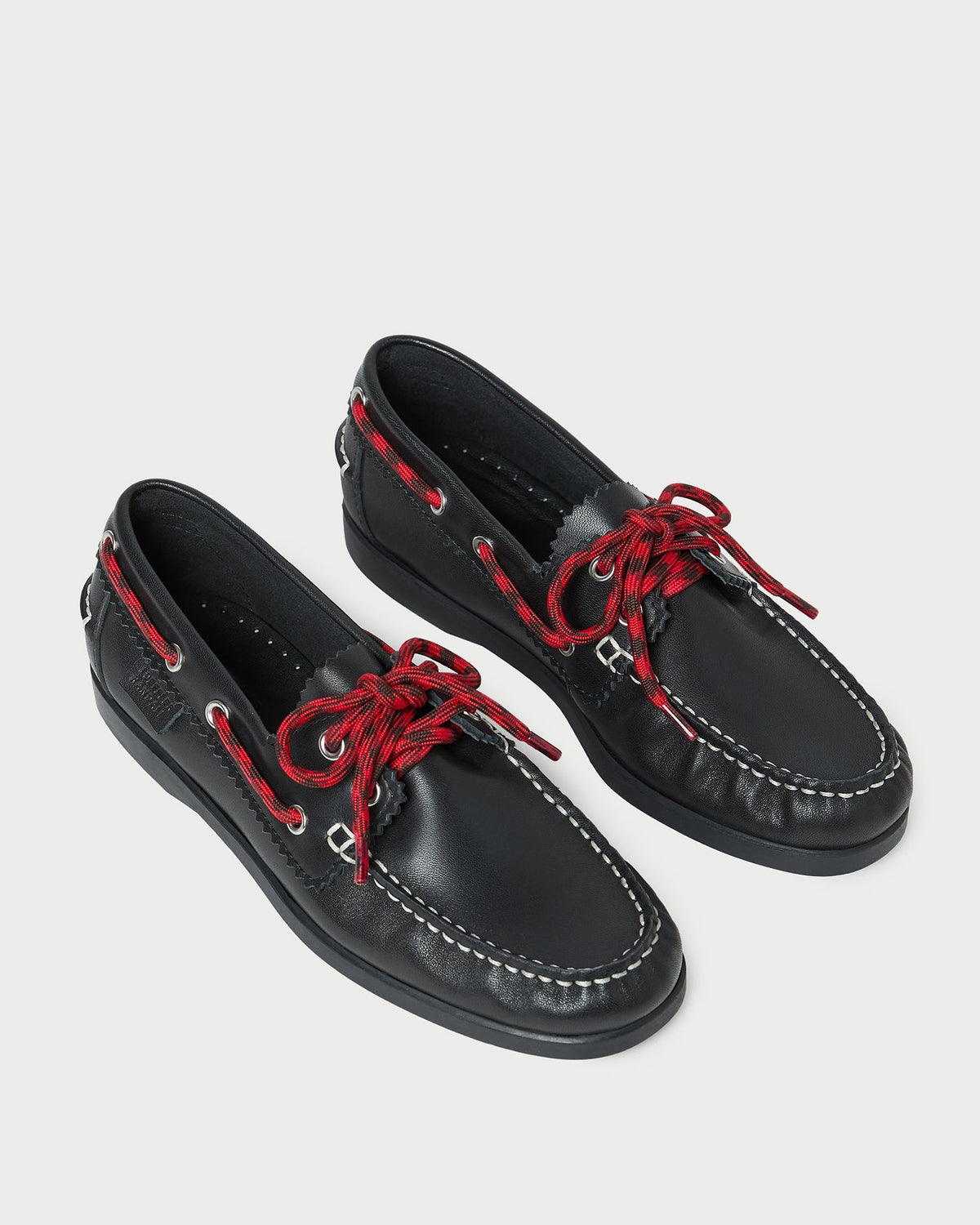 Loeffler Randall Franco Boat Shoe - Black Leather