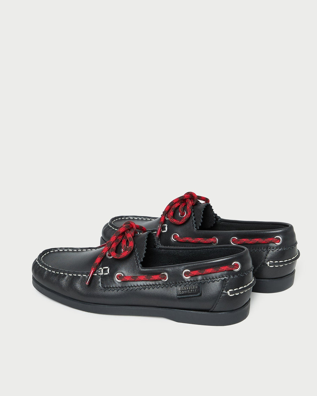 Loeffler Randall Franco Boat Shoe - Black Leather