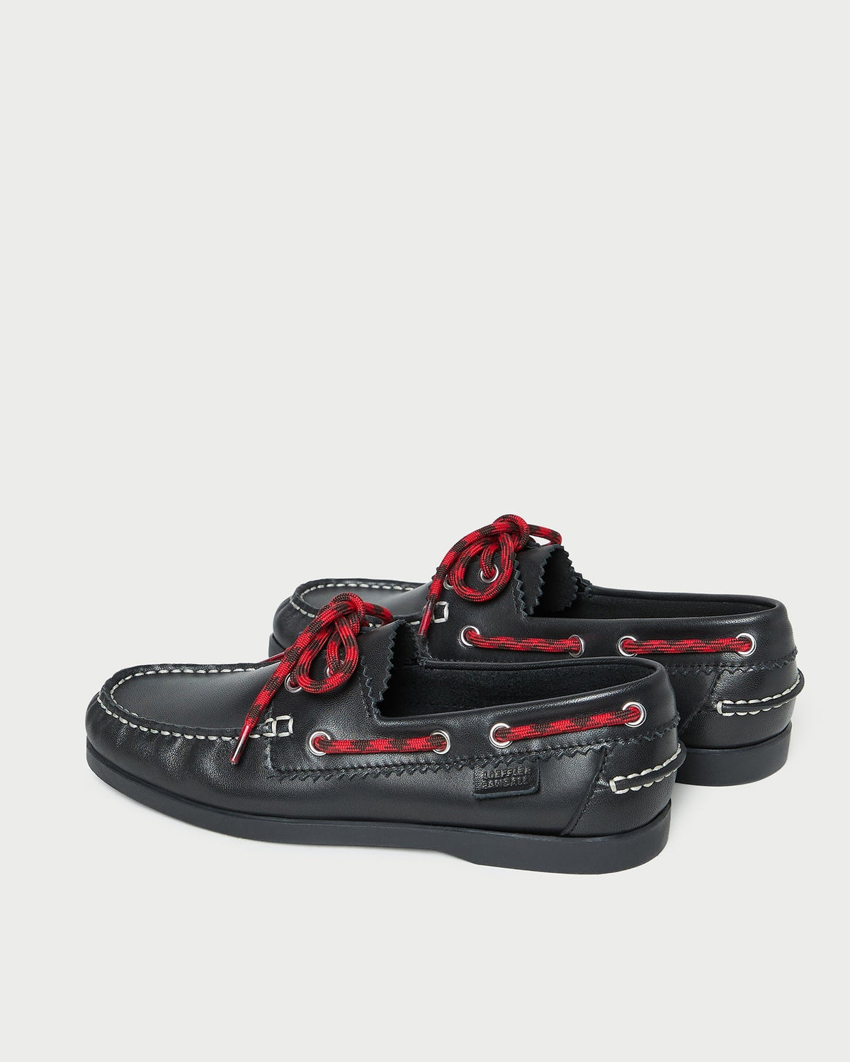 Loeffler Randall Franco Boat Shoe - Black Leather