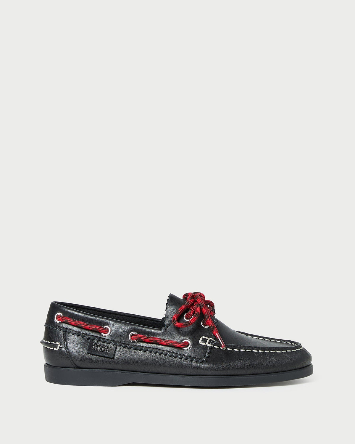Loeffler Randall Franco Boat Shoe - Black Leather