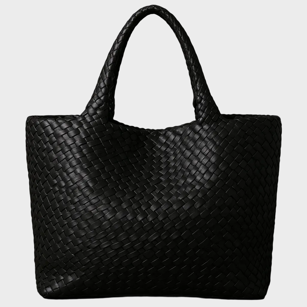 Sac cabas en cuir tissé Lana