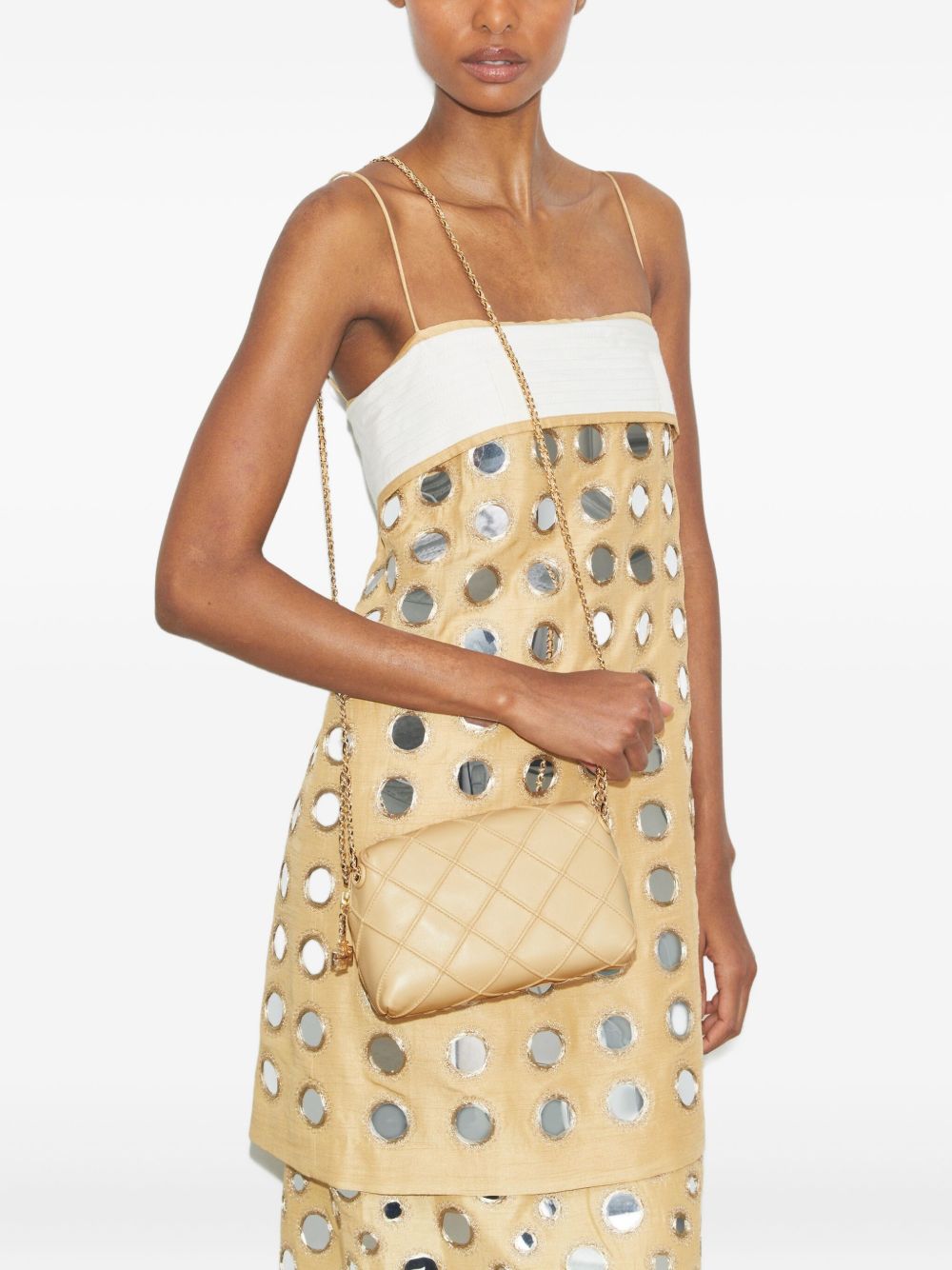 Tory Burch Fleming Mini Bag - Sesame Beige