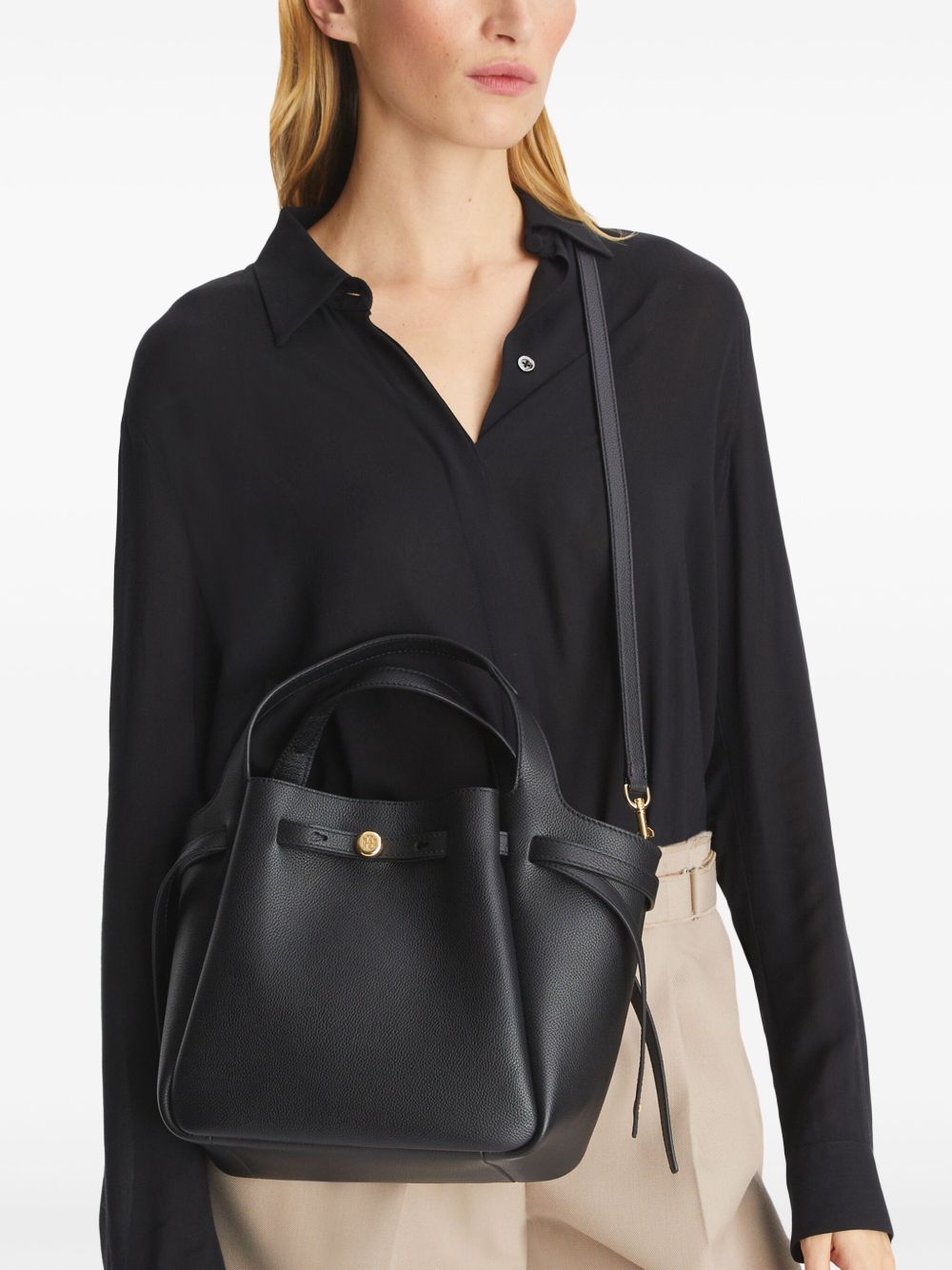 Tory Burch Romy Small Tote - Black