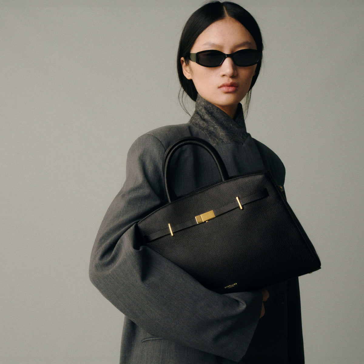 DeMellier The Midi Hudson - Black Small Grain