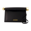 Jacquemus Le Sac Rond Carré Shoulder Bag - Black