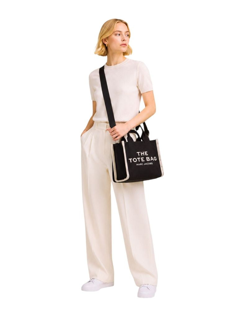 Marc Jacobs The Canvas Small Tote Bag - White / Black