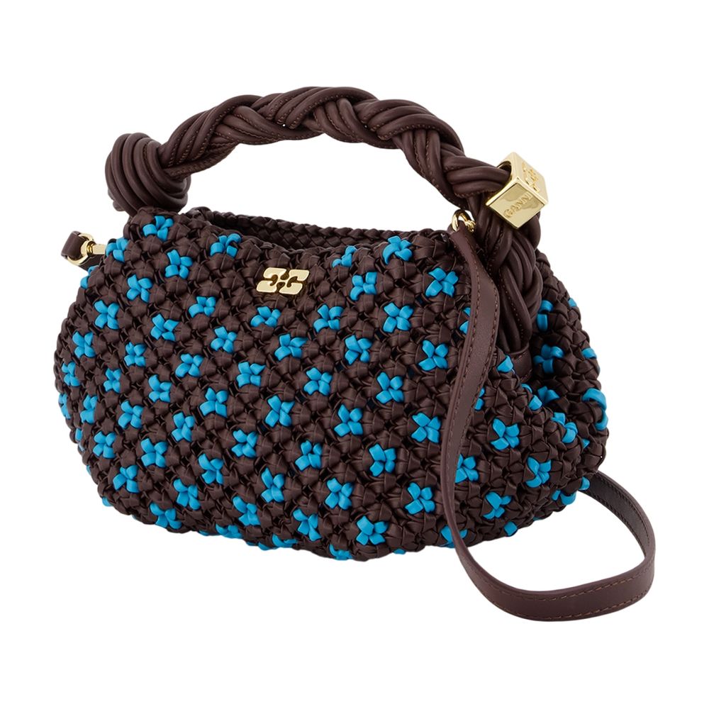 Ganni Bou Bag Small - Brown Beaded